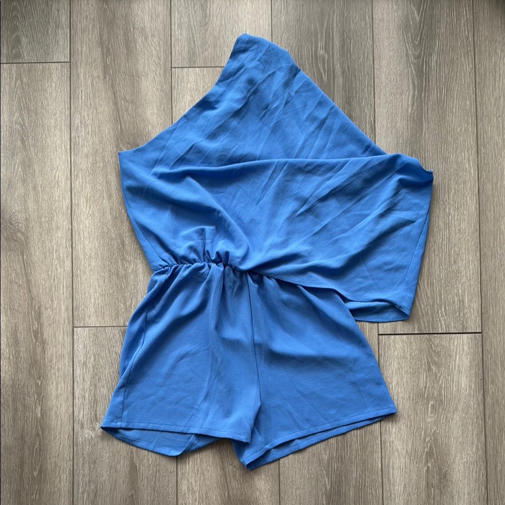 Vici Vibrant Blue Gathered Top